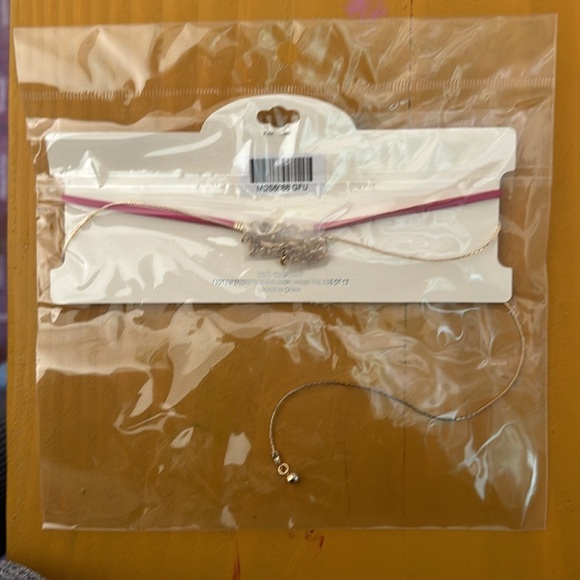 Mia Collection Pink Gold Moon and Stars Necklace Set Choker Long Line - Picture 3 of 3